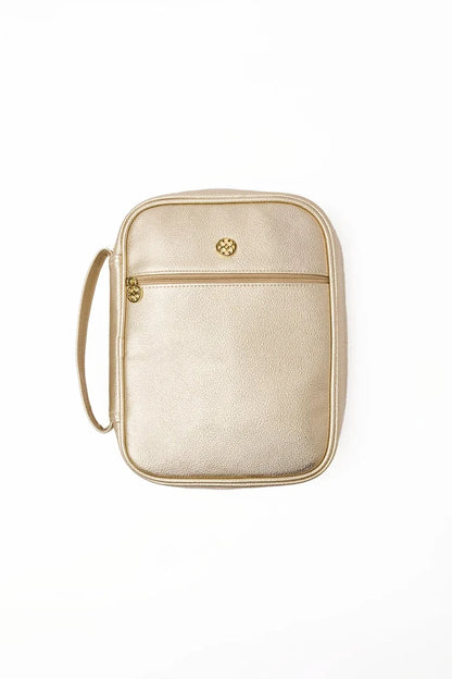 Mary Square: Bible Cover - Champagne