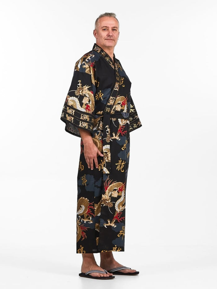 Men’s Japanese Kimono - Dragon One Size