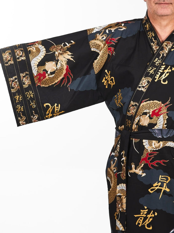 Men’s Japanese Kimono - Dragon One Size