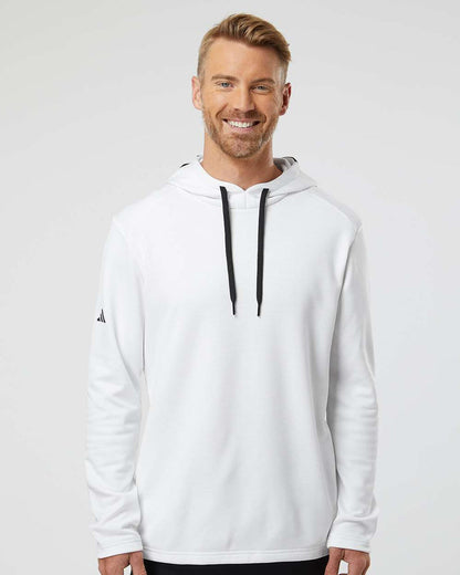 Men's Textured Mixed Media Midweight Hooded Sweatshirt. A530.