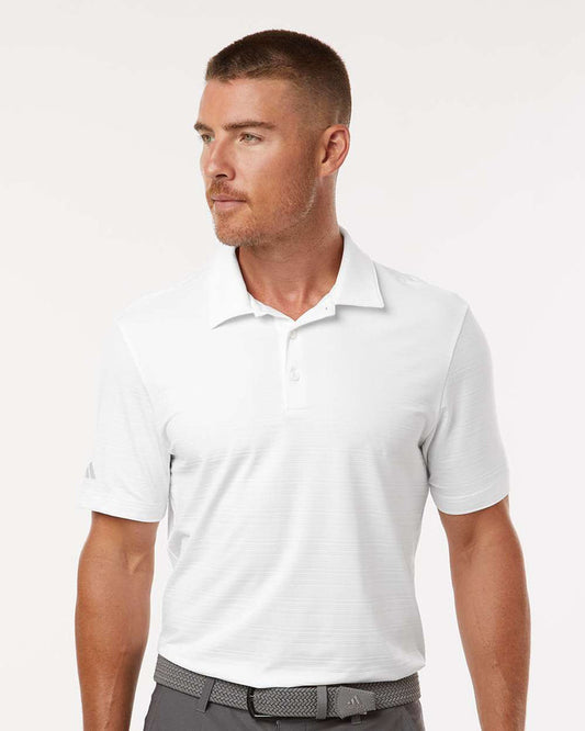 Adidas Men's Textured Stripe Polo. A704