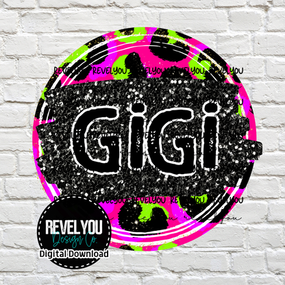 NEON LEOPARD BUNDLE - PNG