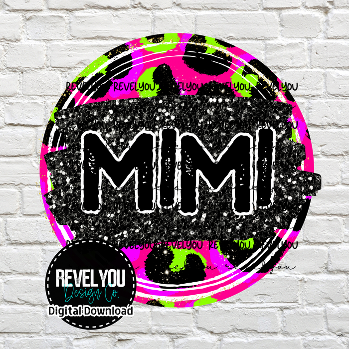 NEON LEOPARD BUNDLE - PNG