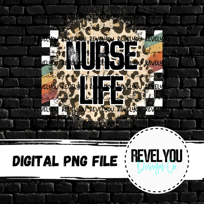Nurse Life (Racing Rainbow) - PNG