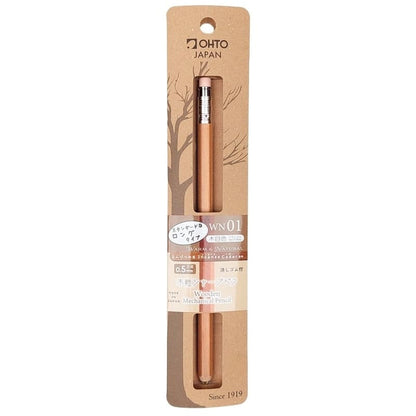 OHTO Wooden Mechanical Pencil – 0.5 mm Natural