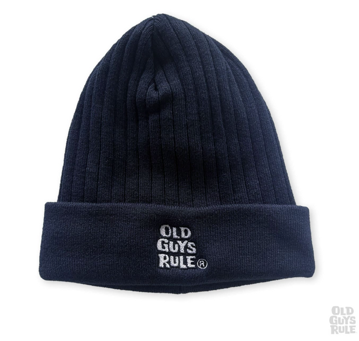 Old Guys Rule 'Stacked Logo' Thinsulate™ Ribbed Beanie - Navy