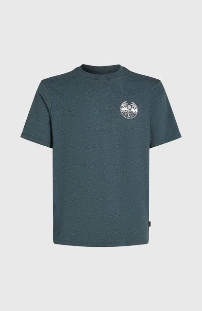 O’Neil Back Print T-Shirt Mens, Alma Steel Melange