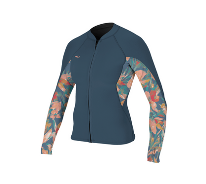 O'Neill Bahia Full Zip 1/0.5 mm Women's Wetsuit Jacket - COPENBLU