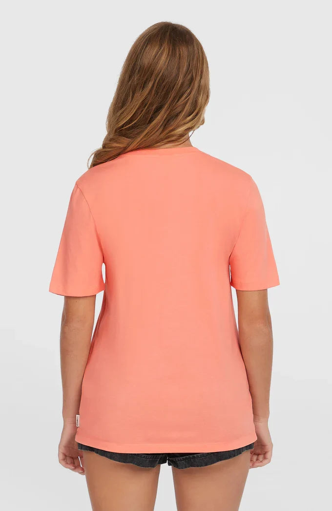O’Neill Essentials Script T-Shirt Coral Pink