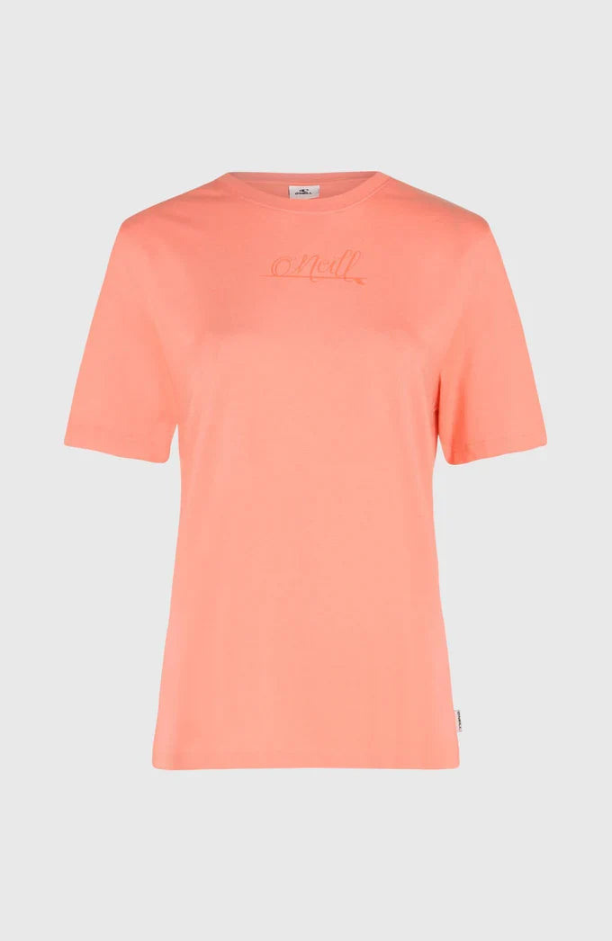 O’Neill Essentials Script T-Shirt Coral Pink