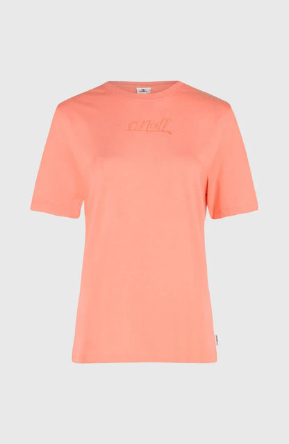 O’Neill Essentials Script T-Shirt Coral Pink