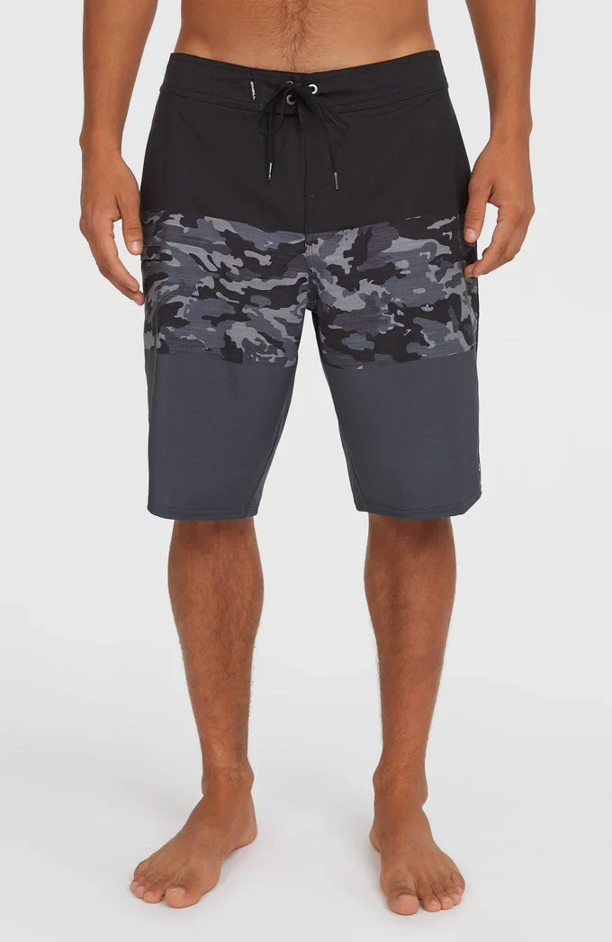 O’Neill Hyperfreak Heat Block “21 Board Shorts - Black Camo