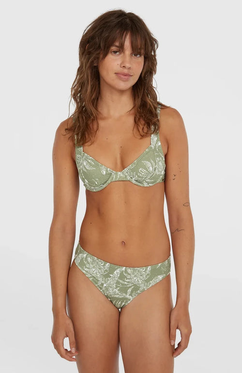 O’Neill Saltwater Elsie Rita Bikini Set - Green Textured Jungle