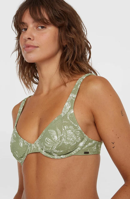 O’Neill Saltwater Elsie Rita Bikini Set - Green Textured Jungle
