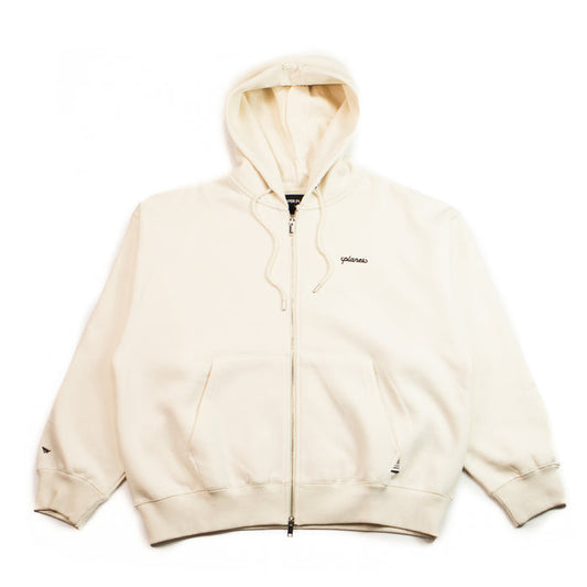 Planes Script Weld Zip-Up Hoodie (Oatmeal)