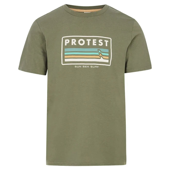 Protest Barn T-Shirt Artichoke Green