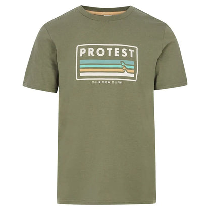 Protest Barn T-Shirt Artichoke Green