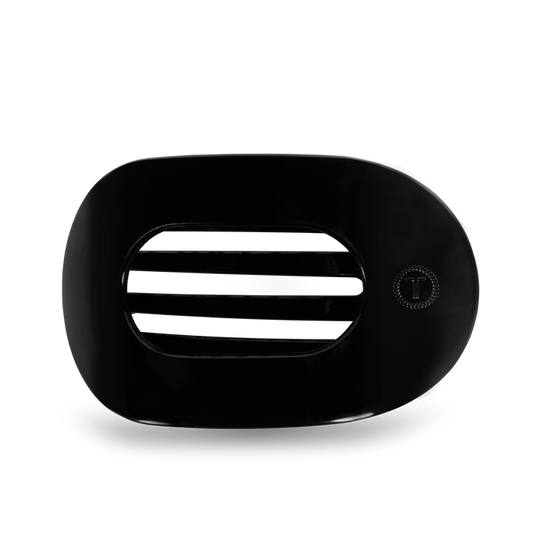 Round Flat Hair Clip | Large | Jet Black