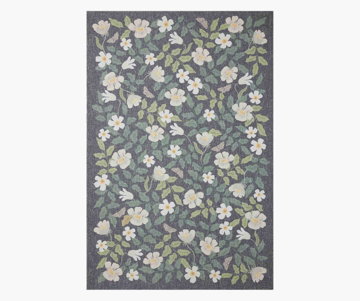 Cotswolds Primrose Power Loomed Rug - Charcoal