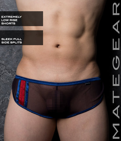 Black Purplish Mesh / Size A (26 Inches to 32 Inches)