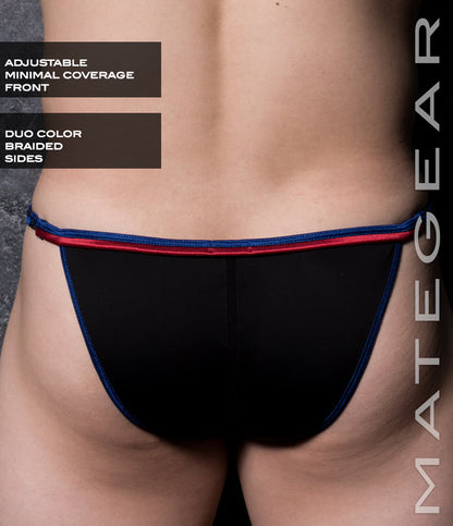 Sexy Mens Swimwear Extremely Sexy Mini Bikini - Jong Yoon (Adjustable Front / Black Back)