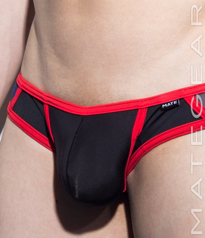Sexy Men's Swimwear Maximizer Mini Swim Squarecuts - Pyon Seo (Thin Nylon Front) - MATEGEAR - Sexy Men's Swimwear, Underwear, Sportswear and Loungewear
