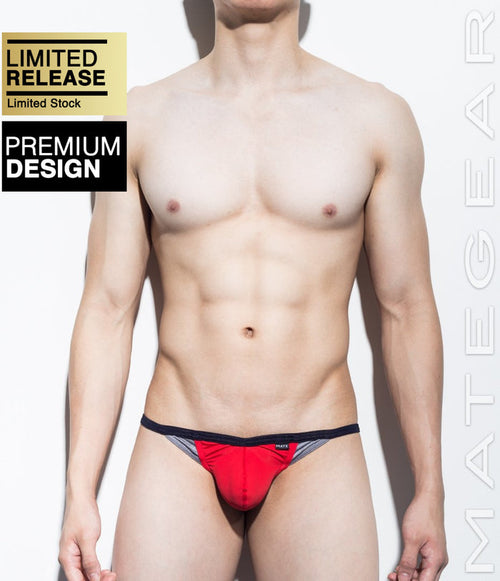 Sexy Men's Swimwear Mini Swim Bikini - Young Soo (Mesh Back) - MATEGEAR - Sexy Men's Swimwear, Underwear, Sportswear and Loungewear