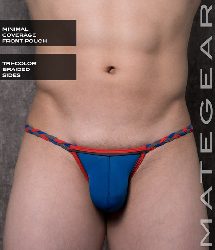 Sexy Mens Swimwear Mini Swim Bikini - Yu Se Iv Royal Blue Ultra Thin Nylon / Medium