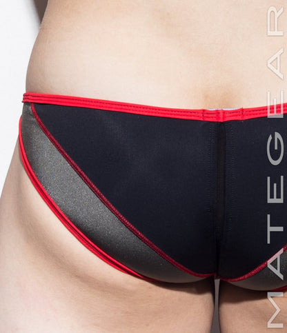Sexy Men's Swimwear Ultra Swim Pouch Bikini - Nan Song XV (Tapered Sides / V-Front) - MATEGEAR - Sexy Men's Swimwear, Underwear, Sportswear and Loungewear