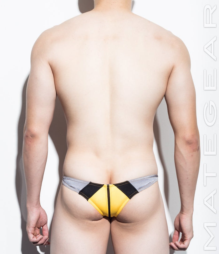 Sexy Mens Swimwear Ultra Swim Pouch Bikini - Ran Nam (Tapered Sides / V-Front / Half Back) - MATEGEAR - Sexy Men's Swimwear, Underwear, Sportswear and Loungewear