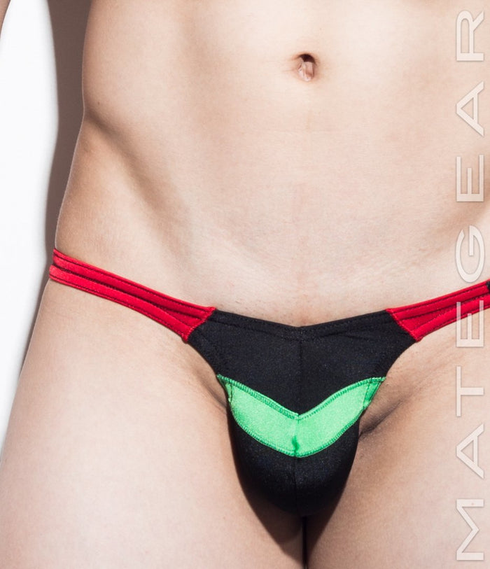 Sexy Mens Swimwear Ultra Swim Pouch Bikini - Ran Nam (Tapered Sides / V-Front / Half Back) - MATEGEAR - Sexy Men's Swimwear, Underwear, Sportswear and Loungewear