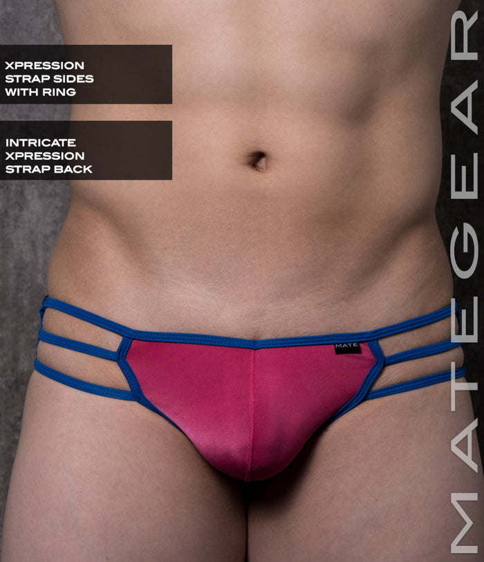 Sexy Mens Swimwear Xpression Ultra Bikini - Ae Cha (Strap Back) Rose Pink Nylon / Medium