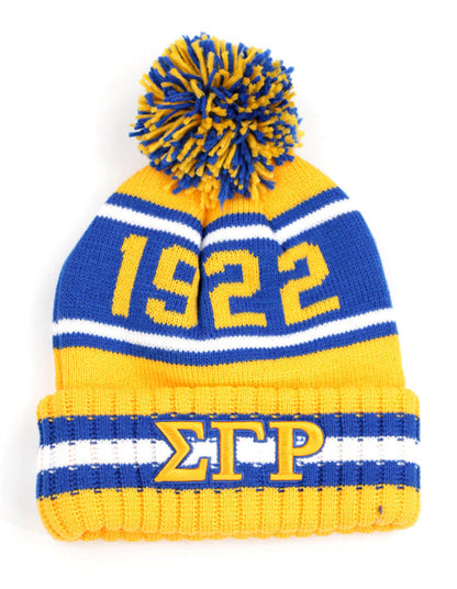 SGRHO Pom Beanie & Scarf Set