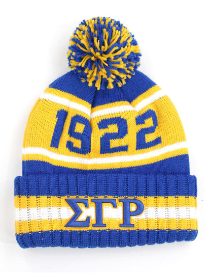 SGRHO Pom Beanie & Scarf Set