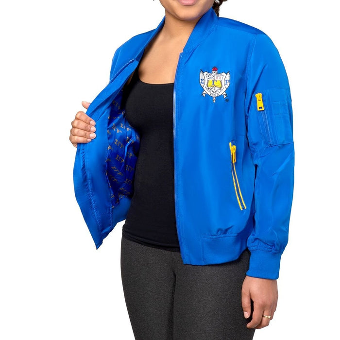 SGRho Satin Bomber Jacket