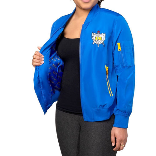 SGRho Satin Bomber Jacket