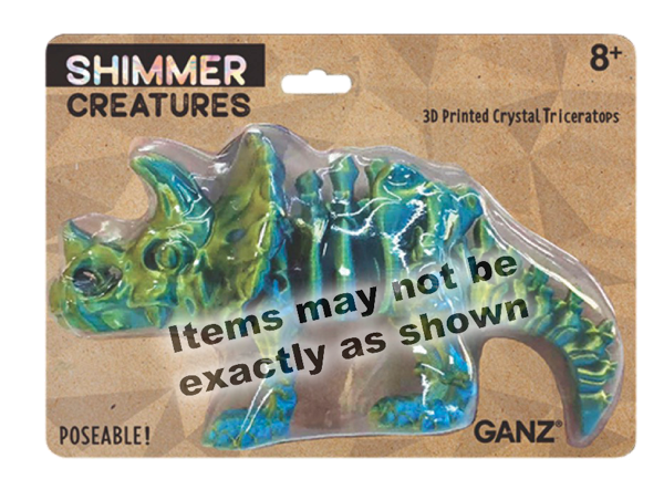 Shimmer Triceratops 10.5" - Blue