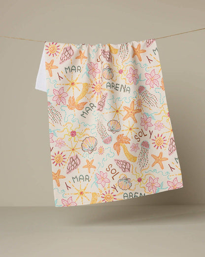Sol y Mar Tea Towel
