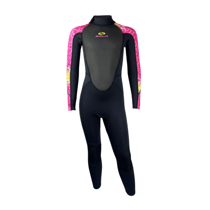 Sola Storm Kids 3/2mm Full Wetsuit - Disco Fish