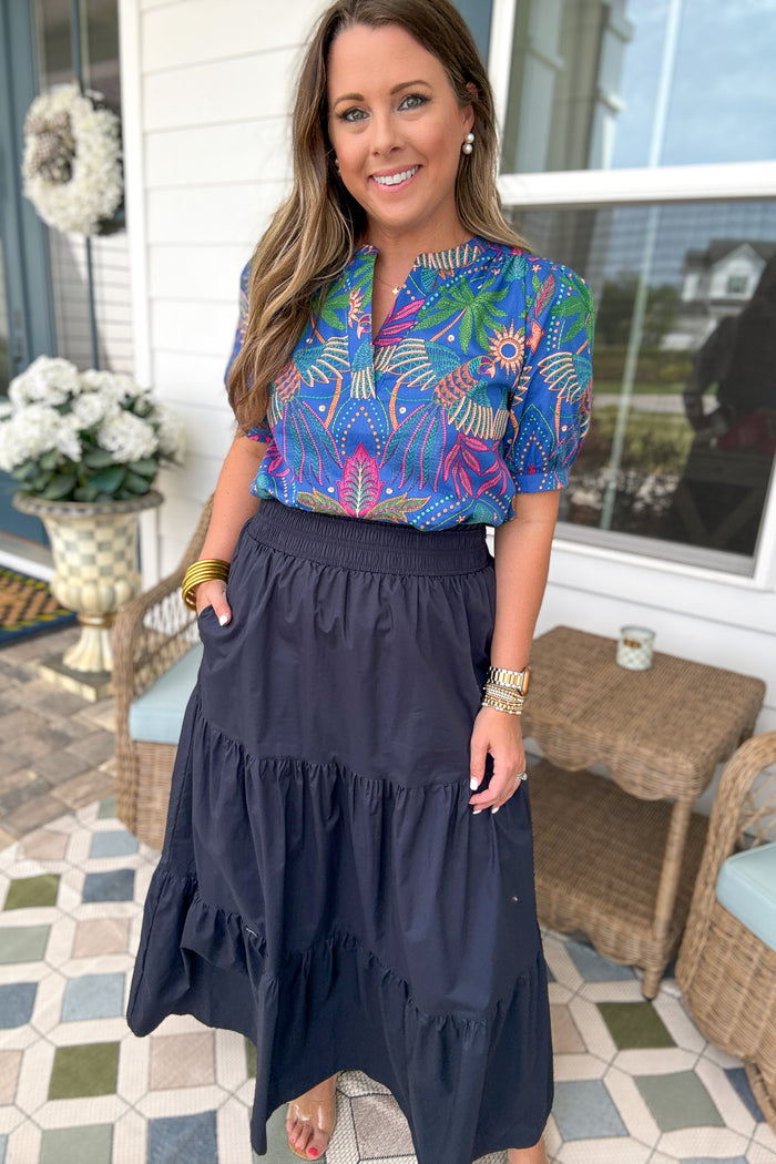 Something Changes Maxi Skirt - Navy - B Social Boutique
