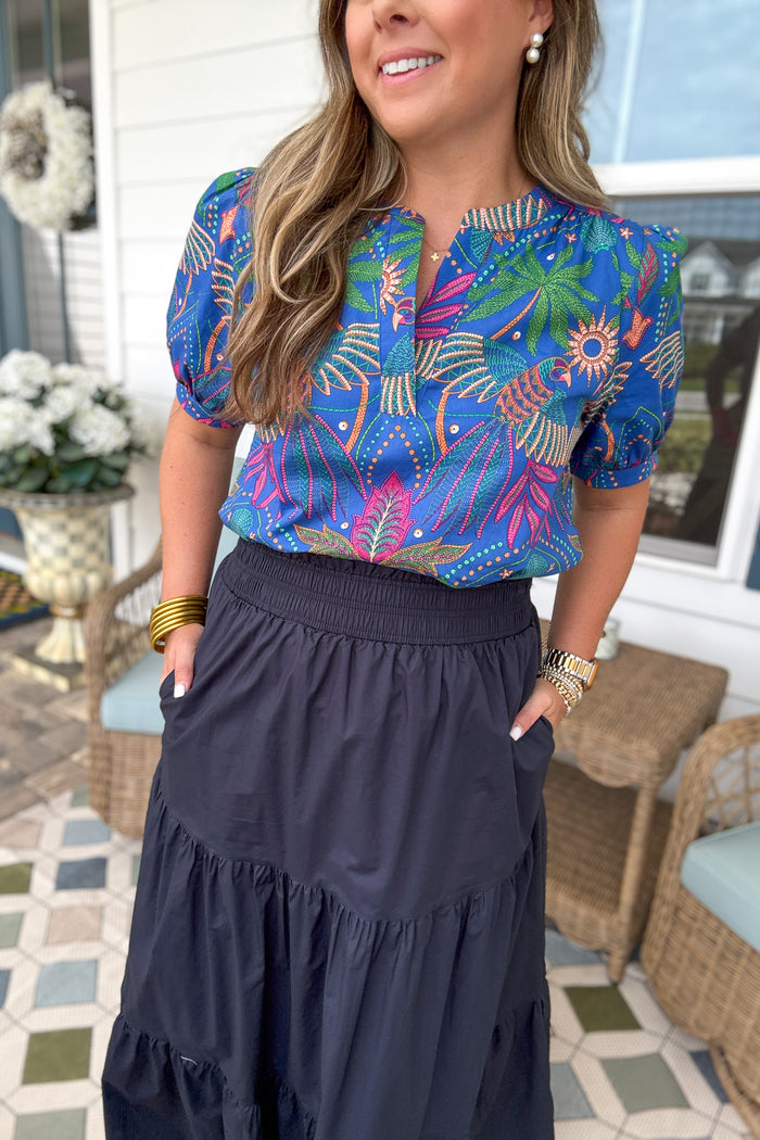 Something Changes Maxi Skirt - Navy - B Social Boutique