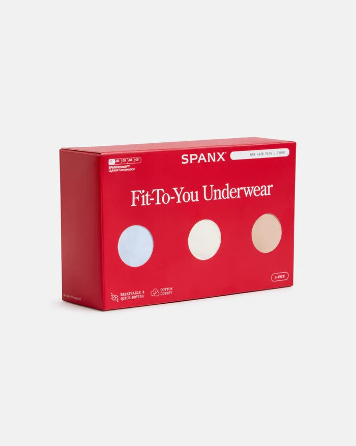 Spanx: SPANXsmooth™ Fit-To-You Thong 3-Pack Box