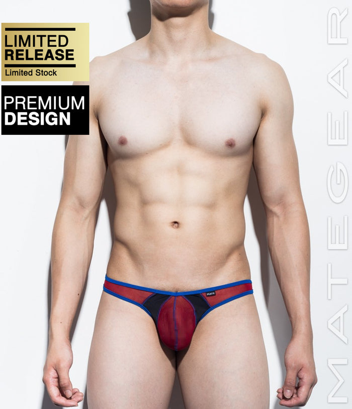 Ultra Swim Pouch Thong - Yon Min (Mesh Xpression Series) - MATEGEAR - Sexy Men's Swimwear, Underwear, Sportswear and Loungewear