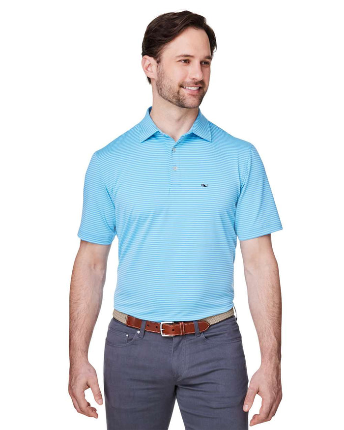 Vineyard Vines Men's Bradley Stripe Sankaty Polo. G012426