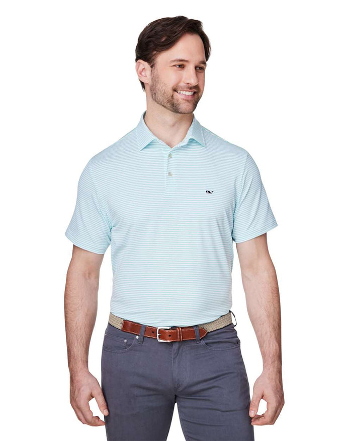 Vineyard Vines Men's Bradley Stripe Sankaty Polo. G012426
