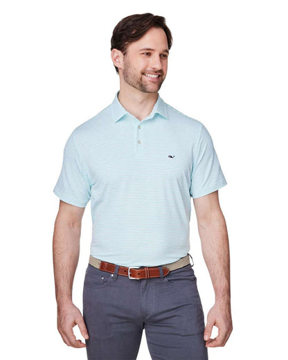 Vineyard Vines Men's Bradley Stripe Sankaty Polo. G012426