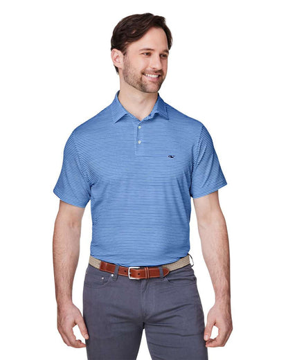 Vineyard Vines Men's Bradley Stripe Sankaty Polo. G012426