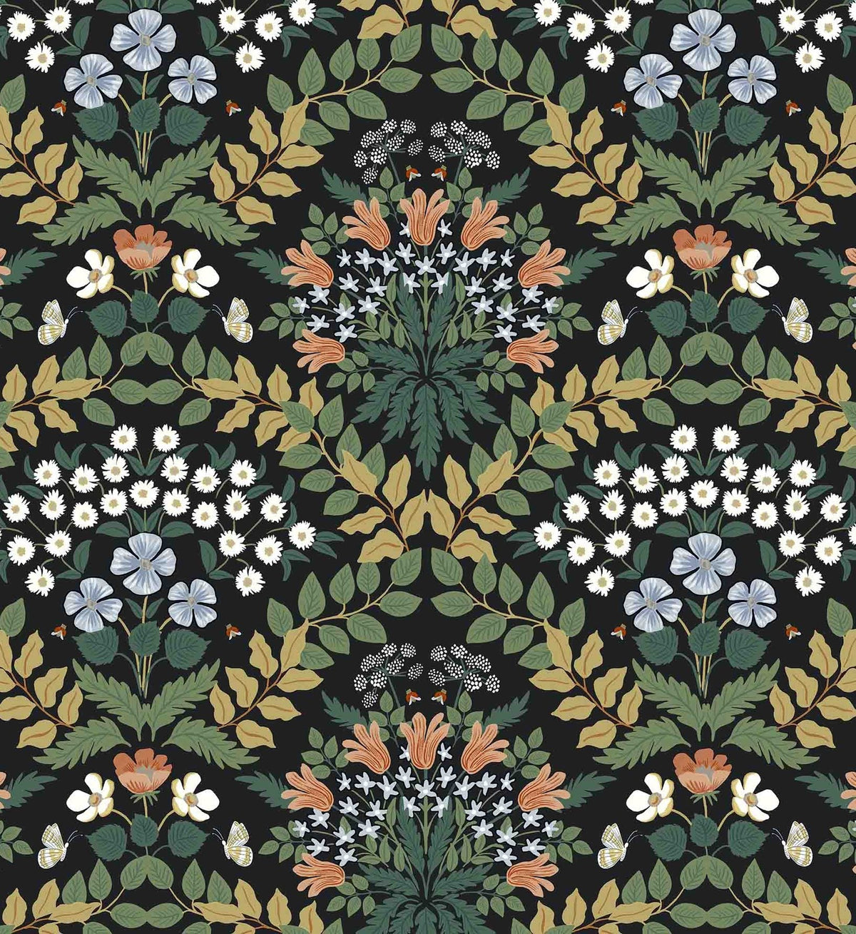 Bramble Wallpaper - Black