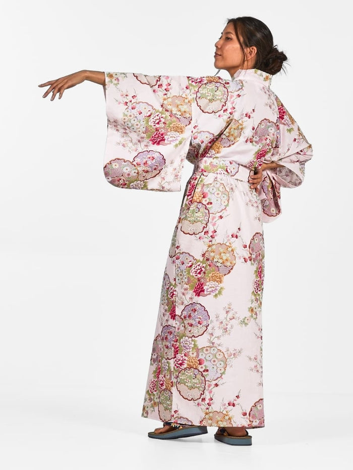 Women’s Japanese Kimono - Maru Mon One Size