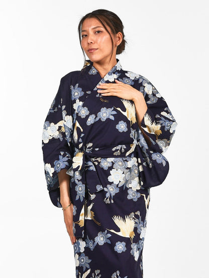 Women’s Yukata Kimono - Sakura to Tsuru